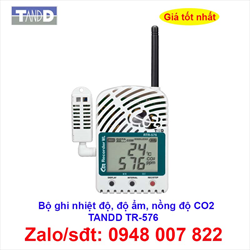 Thiết bị tự ghi nhiệt độ, độ ẩm, CO2, TANDD RTR-576